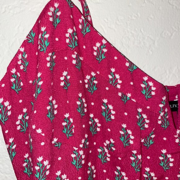 Red Olivaceous Strappy Dress Large - Picture 3 of 6